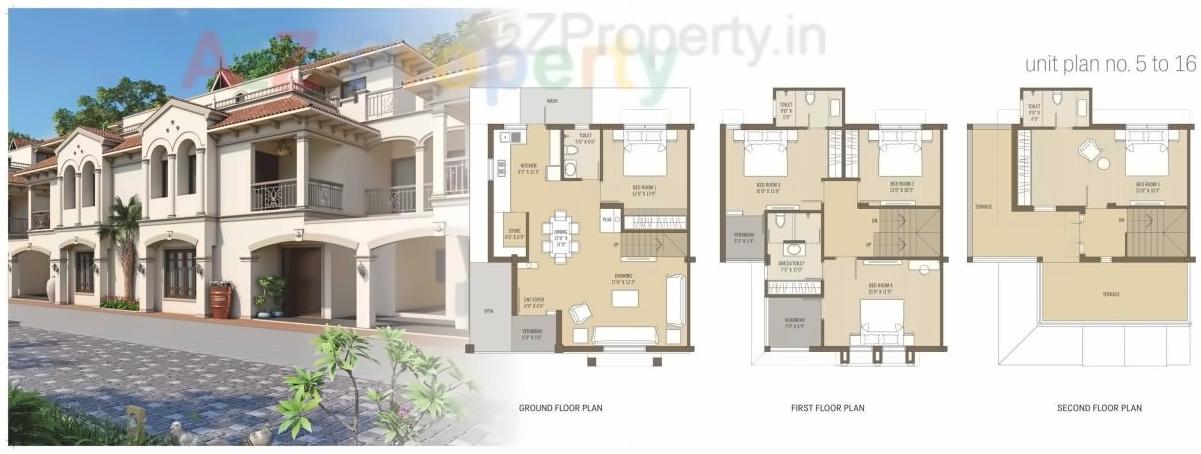 Layout of real estate project Shyam Belle Ville located at Koteshwar, Ahmedabad, Gujarat