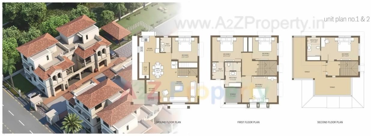 Layout of real estate project Shyam Belle Ville located at Koteshwar, Ahmedabad, Gujarat