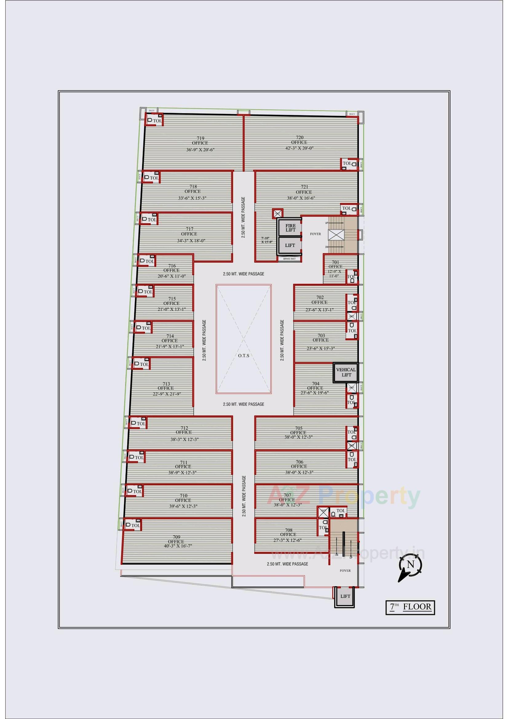Layout of real estate project Shyam Business Hub located at Isanpur, Ahmedabad, Gujarat
