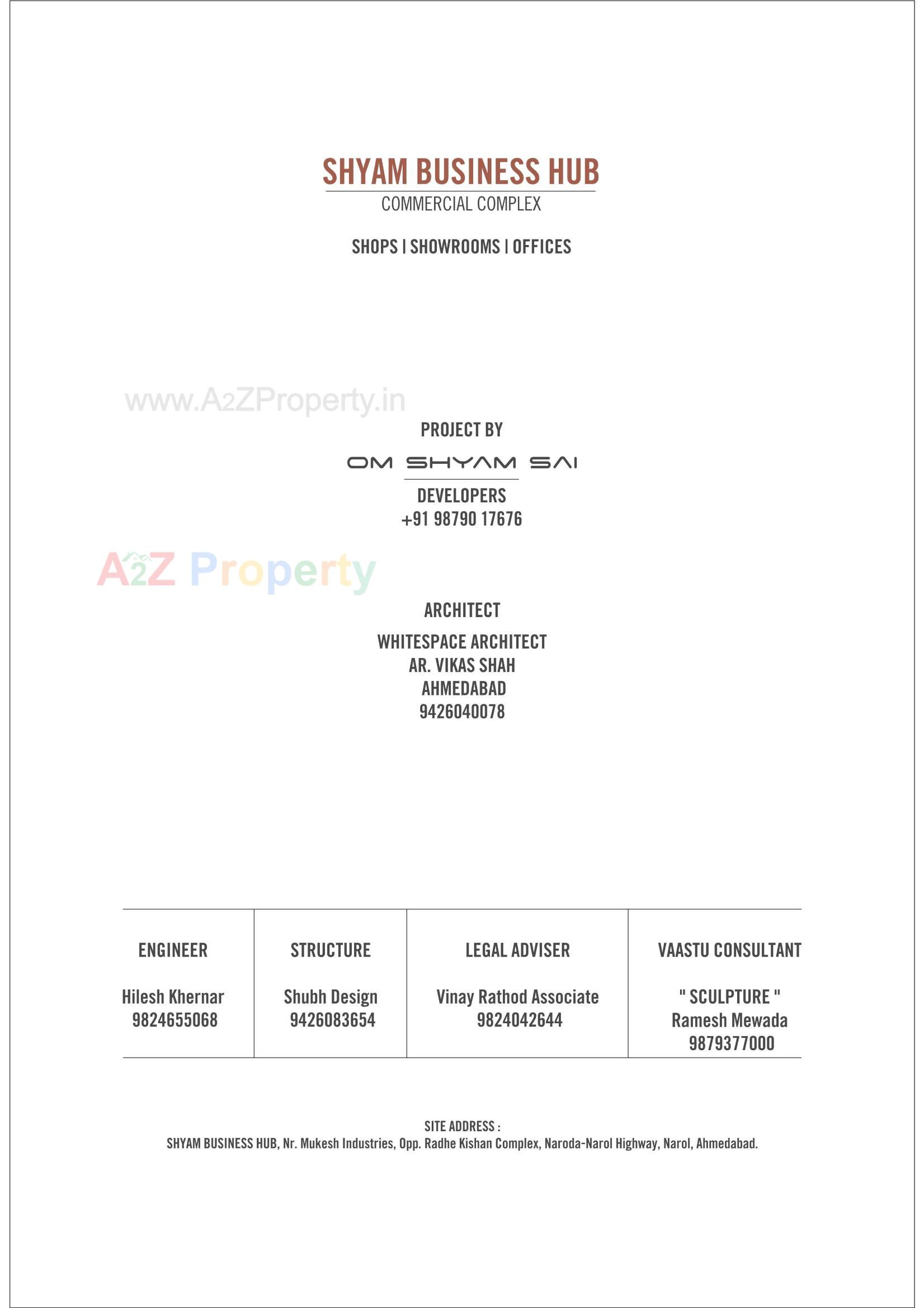  of real estate project Shyam Business Hub located at Isanpur, Ahmedabad, Gujarat