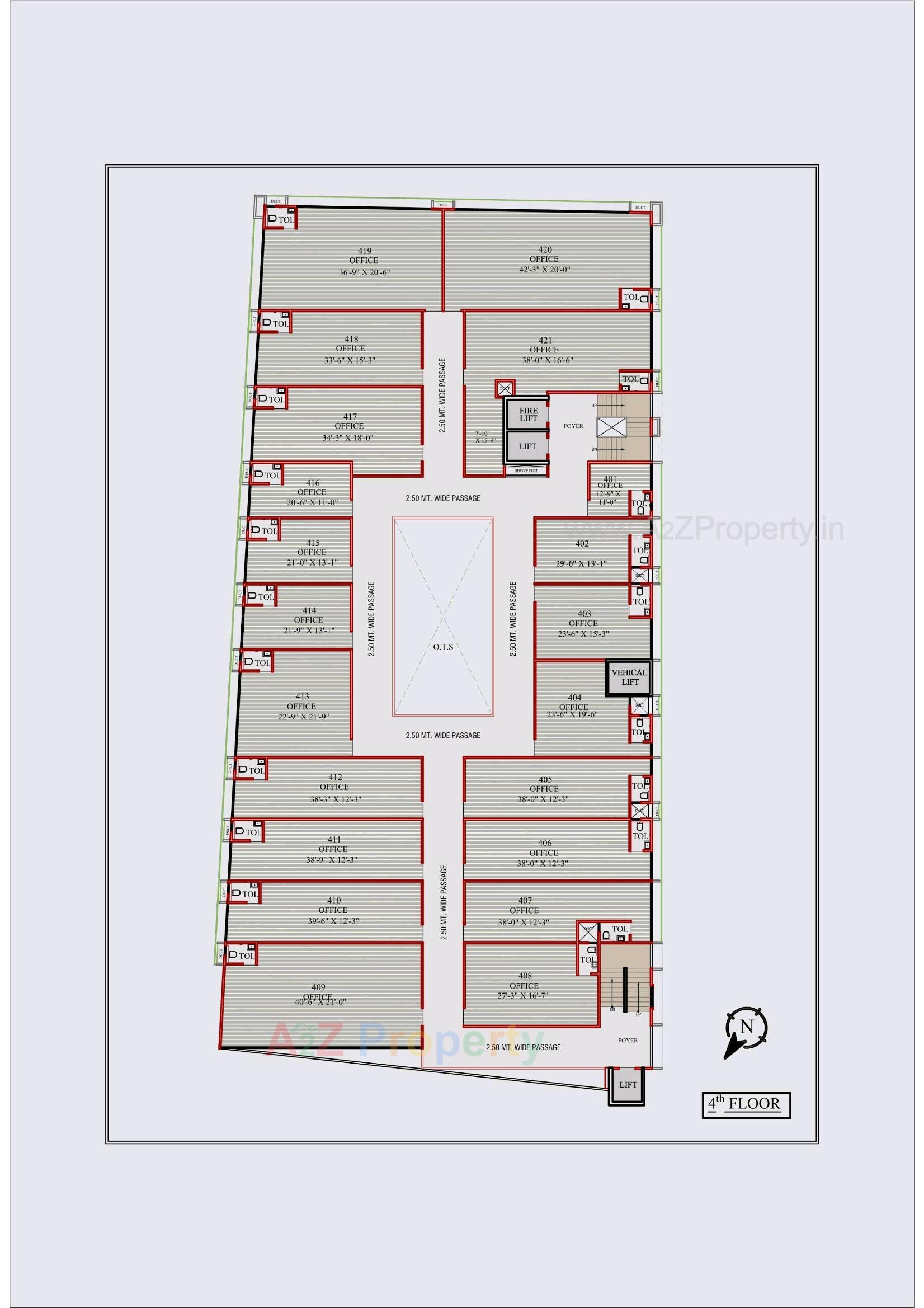 Layout of real estate project Shyam Business Hub located at Isanpur, Ahmedabad, Gujarat
