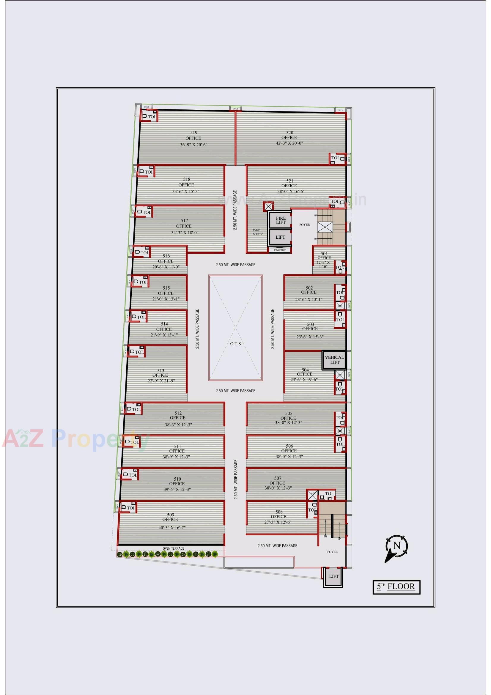 Layout of real estate project Shyam Business Hub located at Isanpur, Ahmedabad, Gujarat