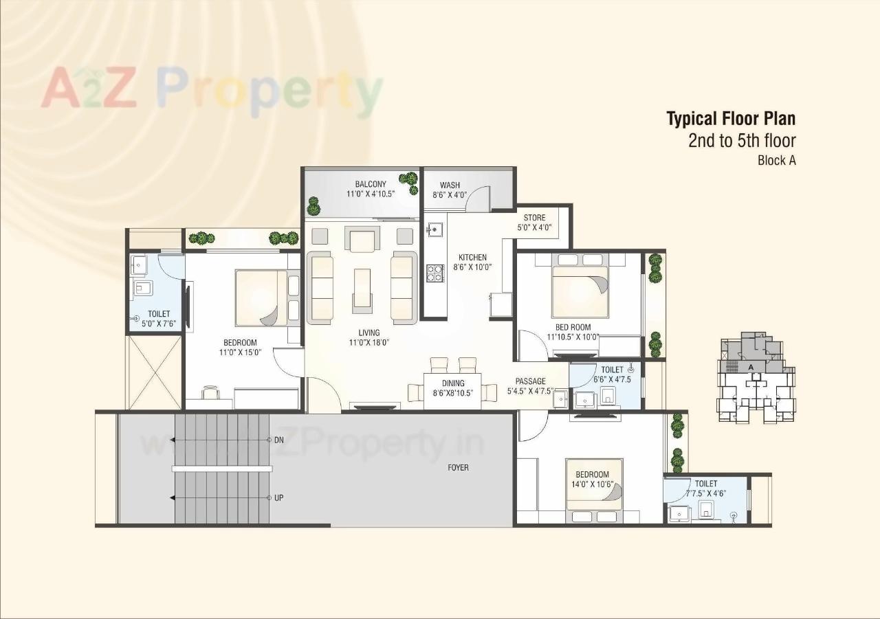 Layout of real estate project Shyam Elegance located at Nana-chiloda, Ahmedabad, Gujarat