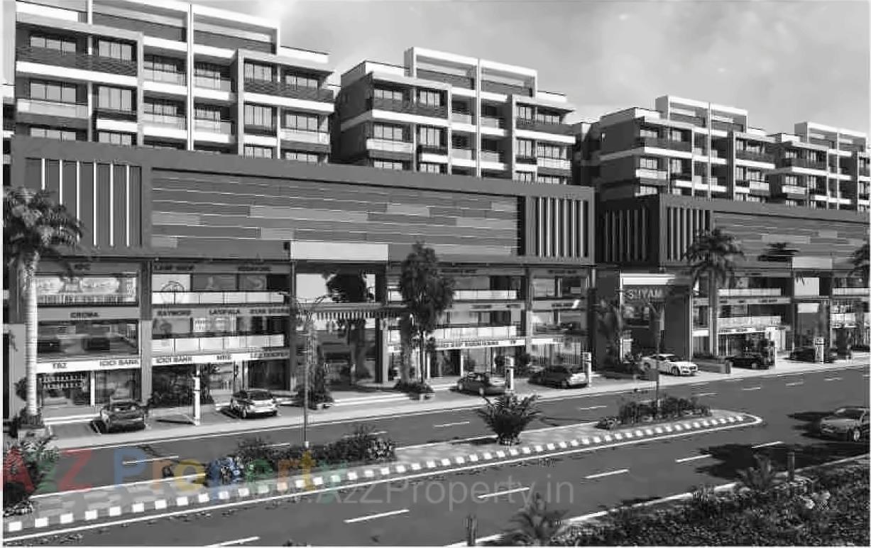 3D Elevation of real estate project Shyam Enclave located at Naroda, Ahmedabad, Gujarat