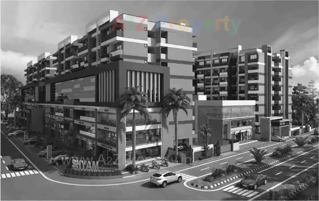 3D Elevation of real estate project Shyam Enclave located at Naroda, Ahmedabad, Gujarat