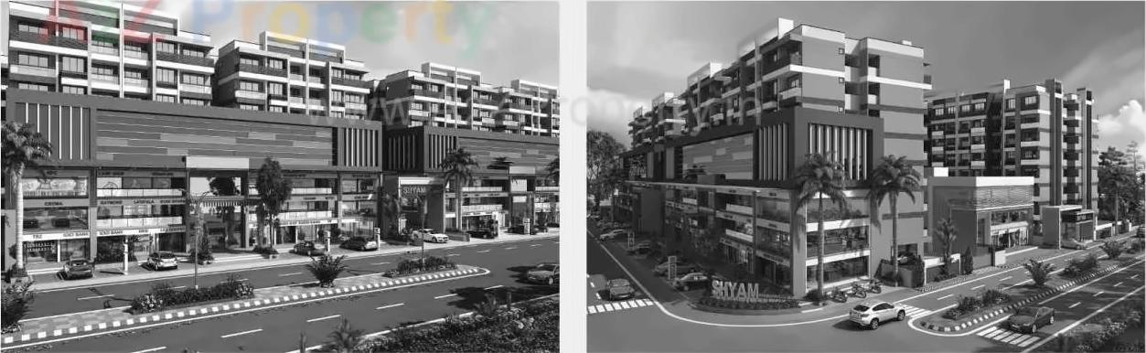 3D Elevation of real estate project Shyam Enclave located at Naroda, Ahmedabad, Gujarat