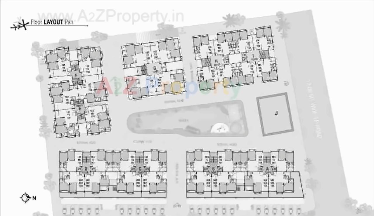 Layout of real estate project Shyam Enclave located at Naroda, Ahmedabad, Gujarat