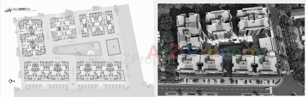 Layout of real estate project Shyam Enclave located at Naroda, Ahmedabad, Gujarat