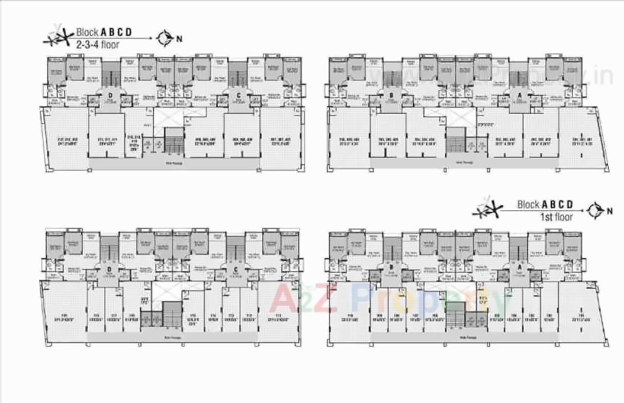 Layout of real estate project Shyam Enclave located at Naroda, Ahmedabad, Gujarat