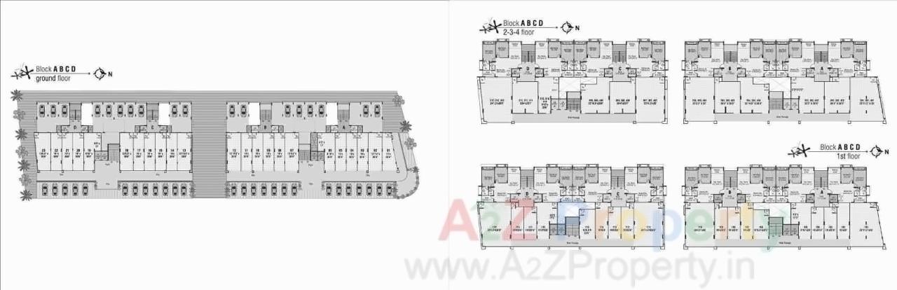 Layout of real estate project Shyam Enclave located at Naroda, Ahmedabad, Gujarat