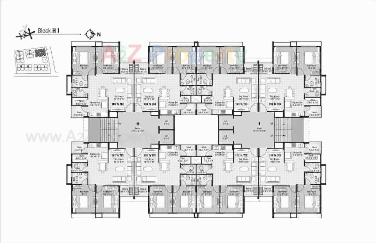 Layout of real estate project Shyam Enclave located at Naroda, Ahmedabad, Gujarat
