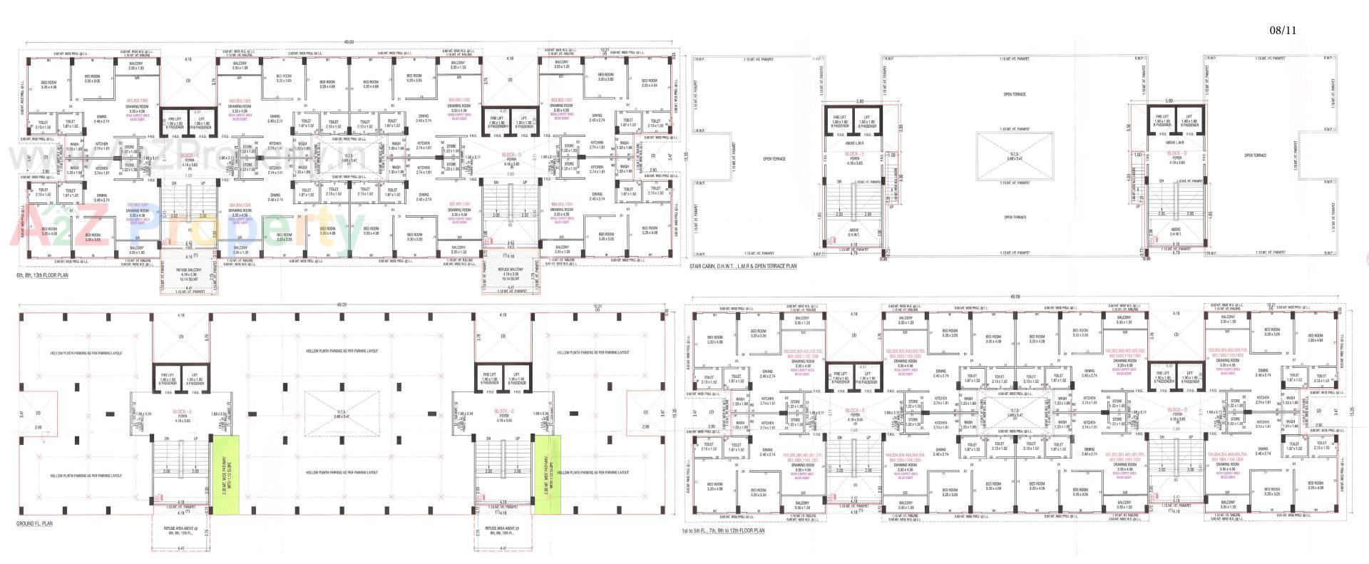 Layout of real estate project Shyam Grace located at Vatva, Ahmedabad, Gujarat