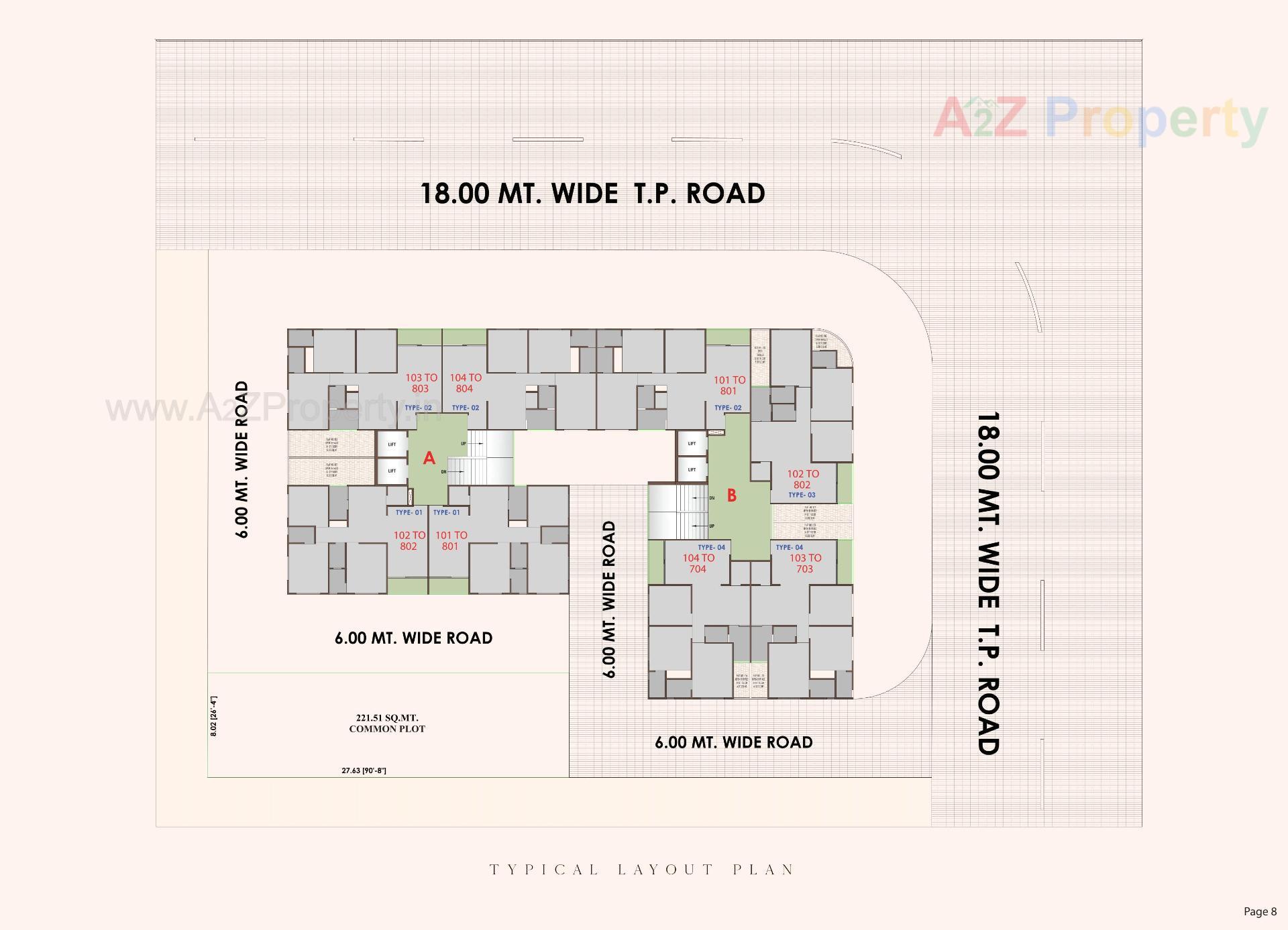 Layout of real estate project Shyam Harmony located at Kathwada, Ahmedabad, Gujarat