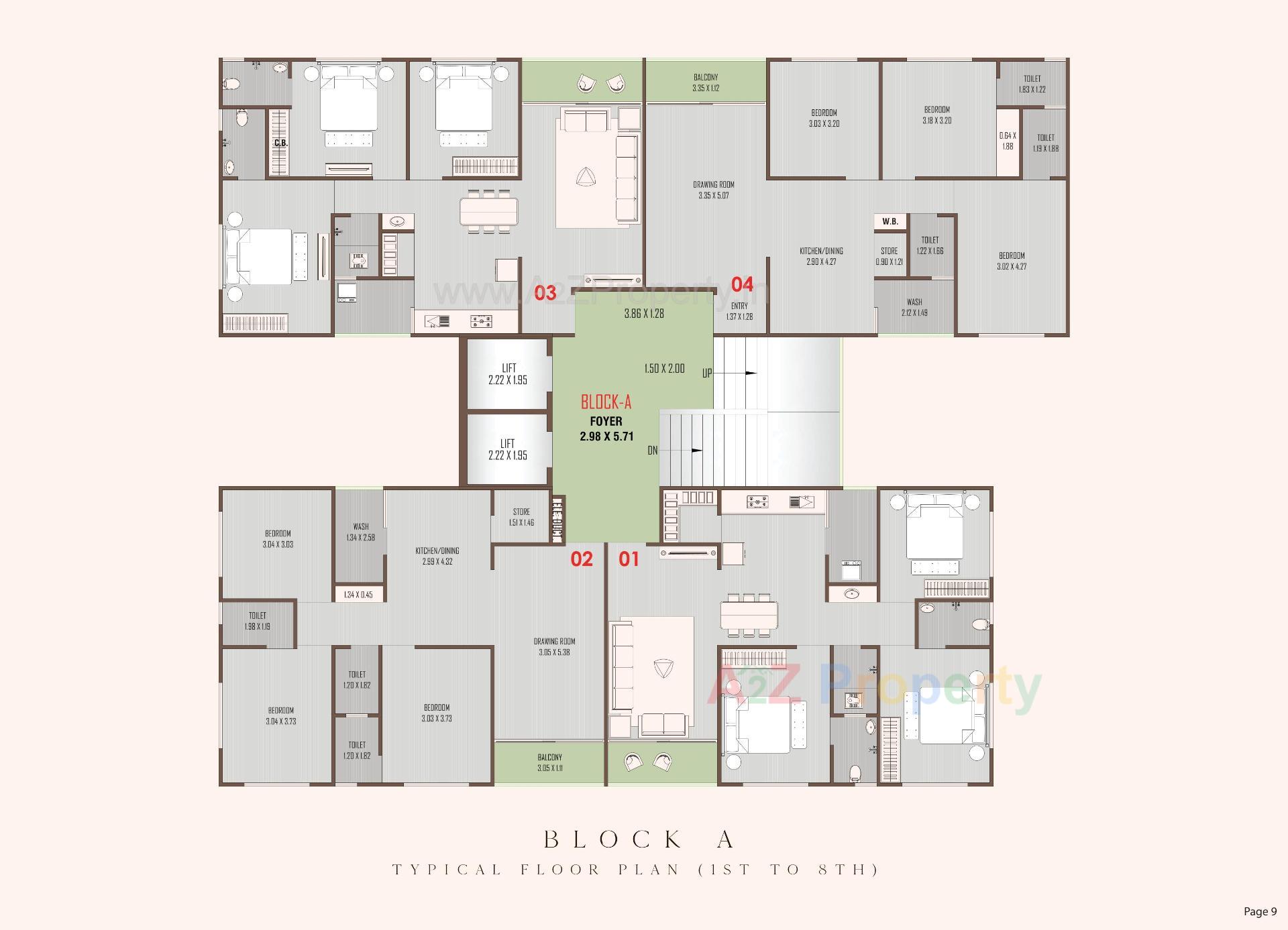 Layout of real estate project Shyam Harmony located at Kathwada, Ahmedabad, Gujarat