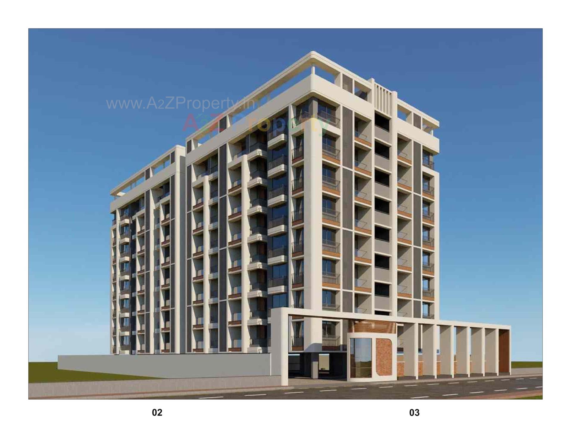 3D Elevation of real estate project Shyam Height located at Nikol, Ahmedabad, Gujarat