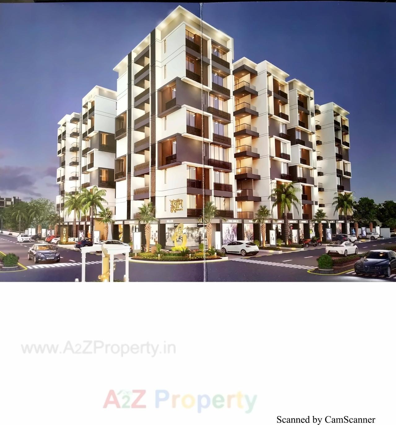 3D Elevation of real estate project Shyam Heights located at Nikol, Ahmedabad, Gujarat