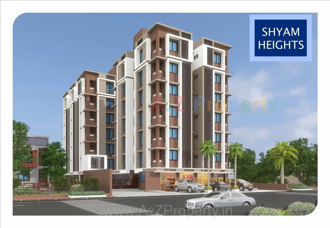 3D Elevation of real estate project Shyam Heights located at Singrva, Ahmedabad, Gujarat