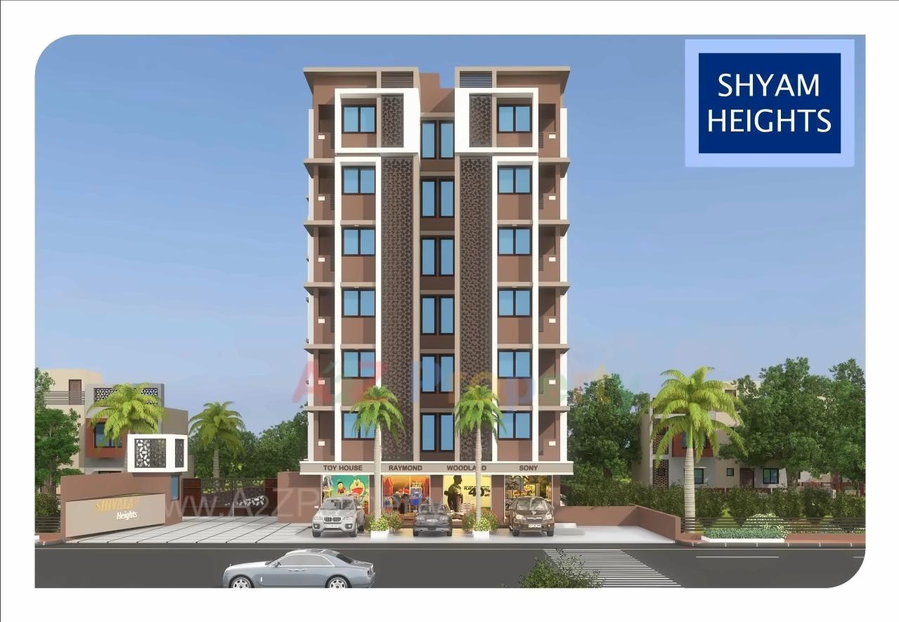 3D Elevation of real estate project Shyam Heights located at Singrva, Ahmedabad, Gujarat