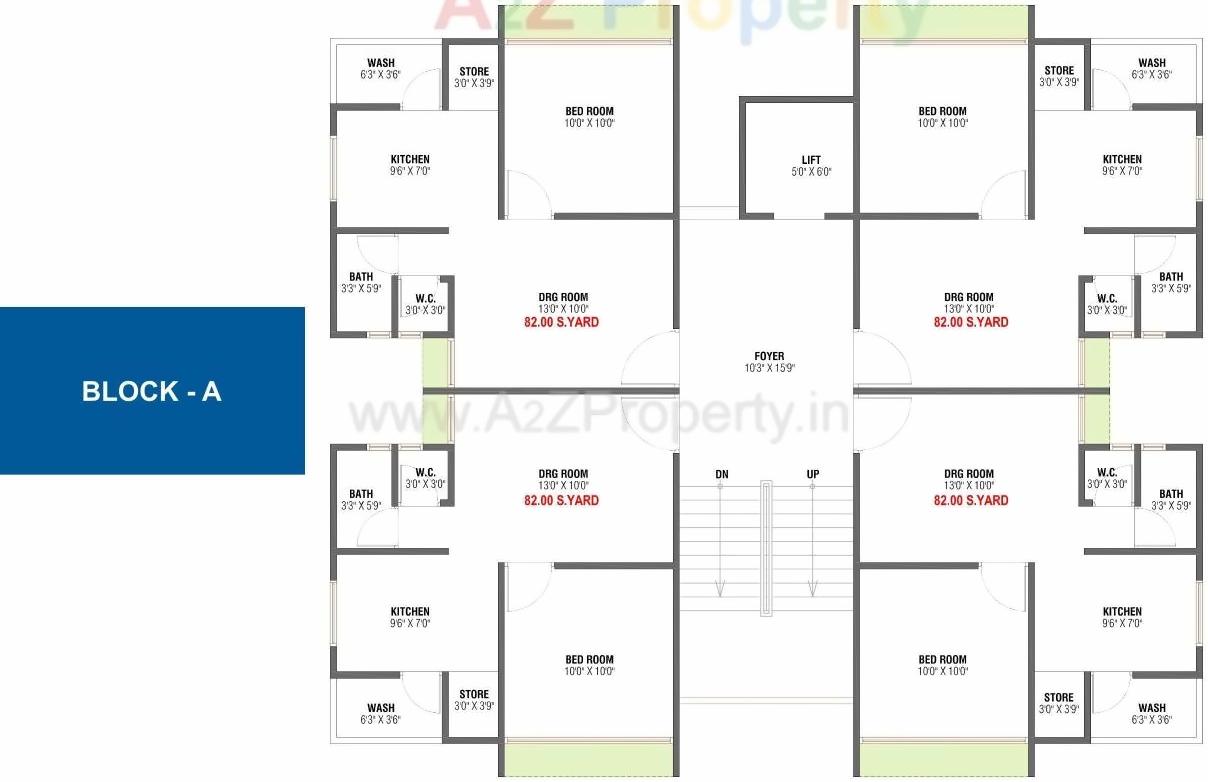 Layout of real estate project Shyam Heights located at Singrva, Ahmedabad, Gujarat