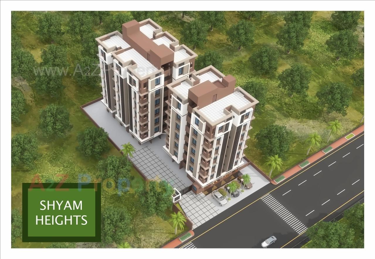 3D Elevation of real estate project Shyam Heights located at Singrva, Ahmedabad, Gujarat