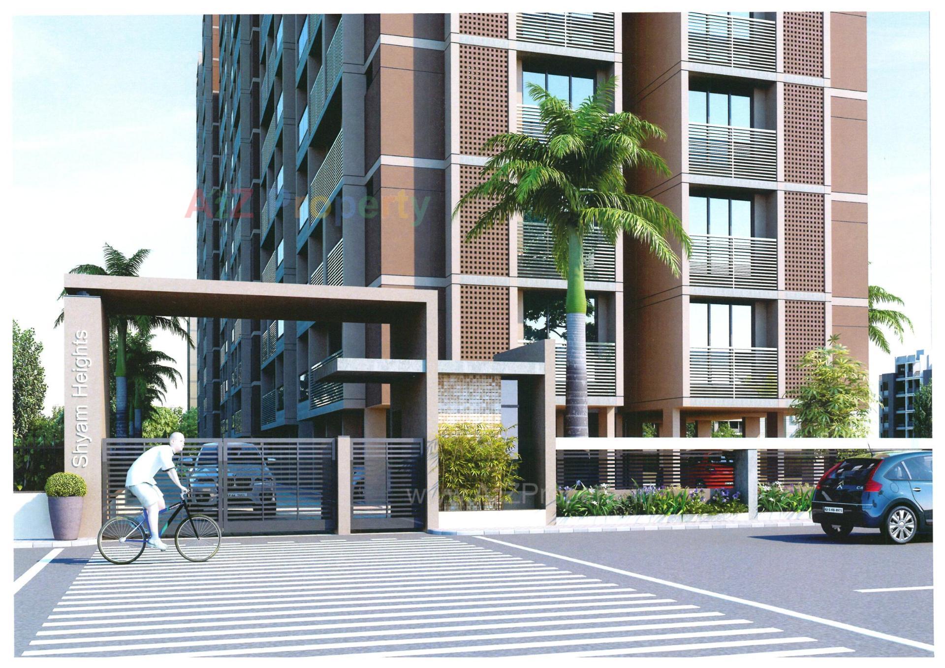 3D Elevation of real estate project Shyam Heights located at Ahmedabad, Ahmedabad, Gujarat
