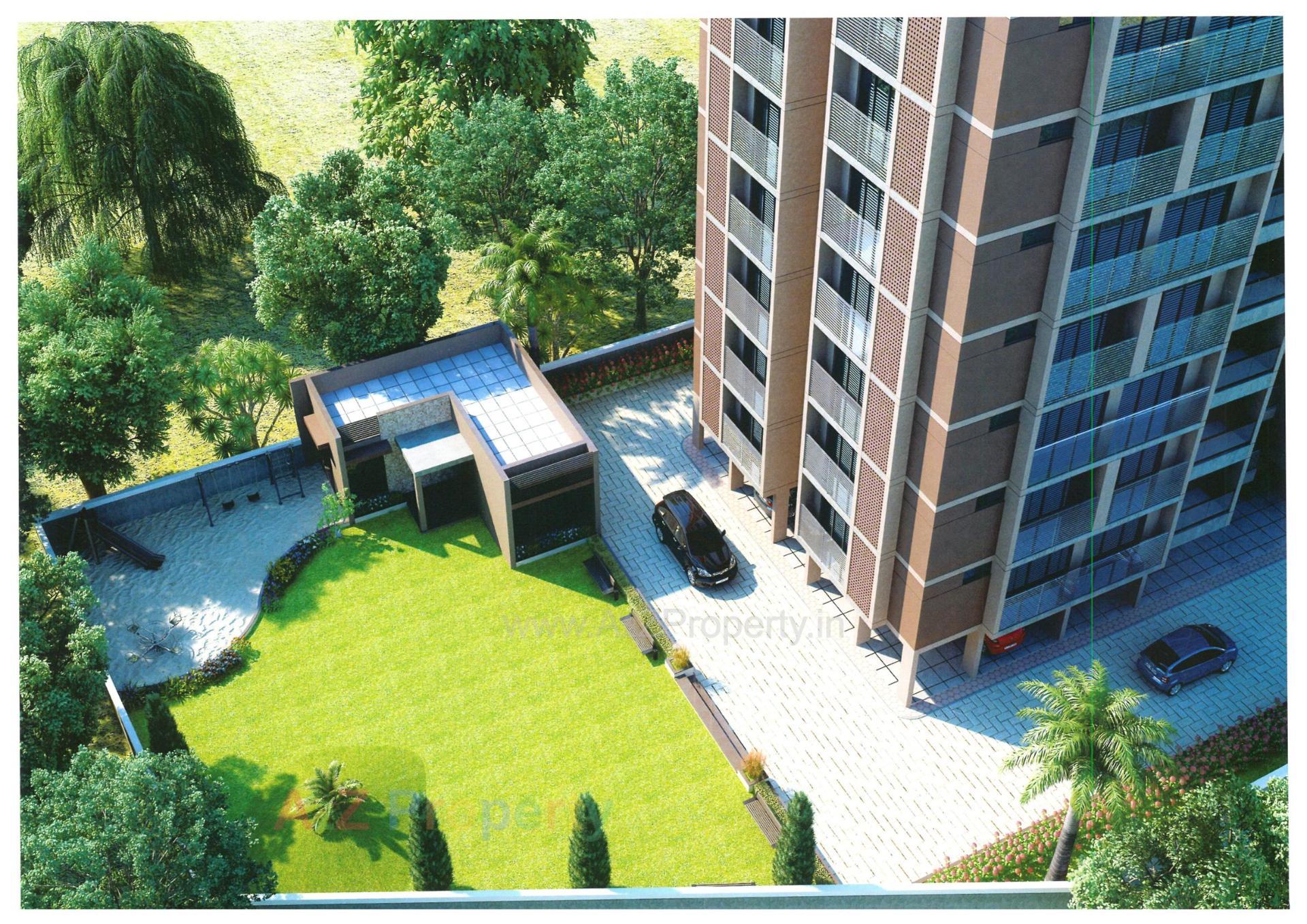 3D Elevation of real estate project Shyam Heights located at Ahmedabad, Ahmedabad, Gujarat
