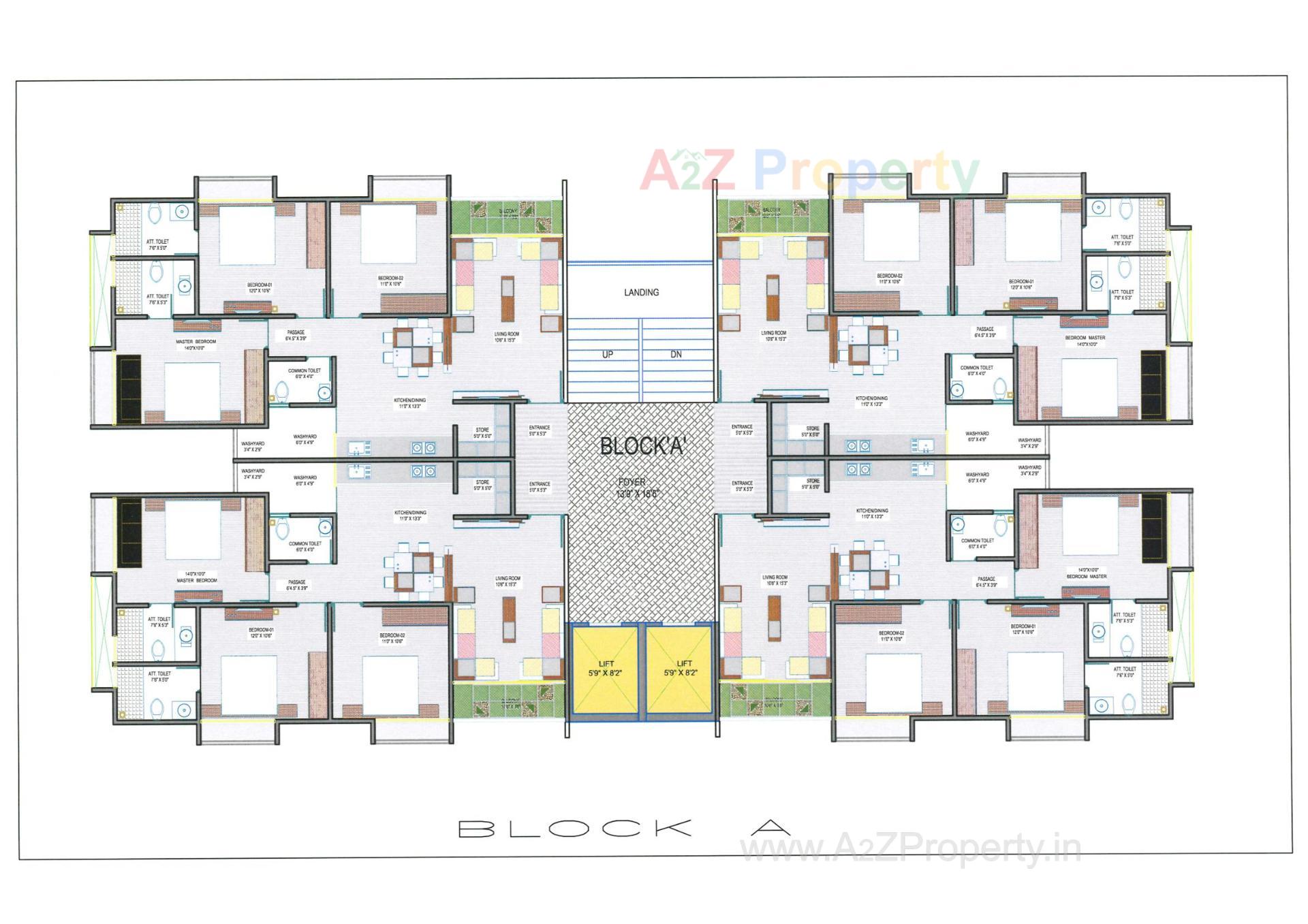 Layout of real estate project Shyam Heights located at Ahmedabad, Ahmedabad, Gujarat