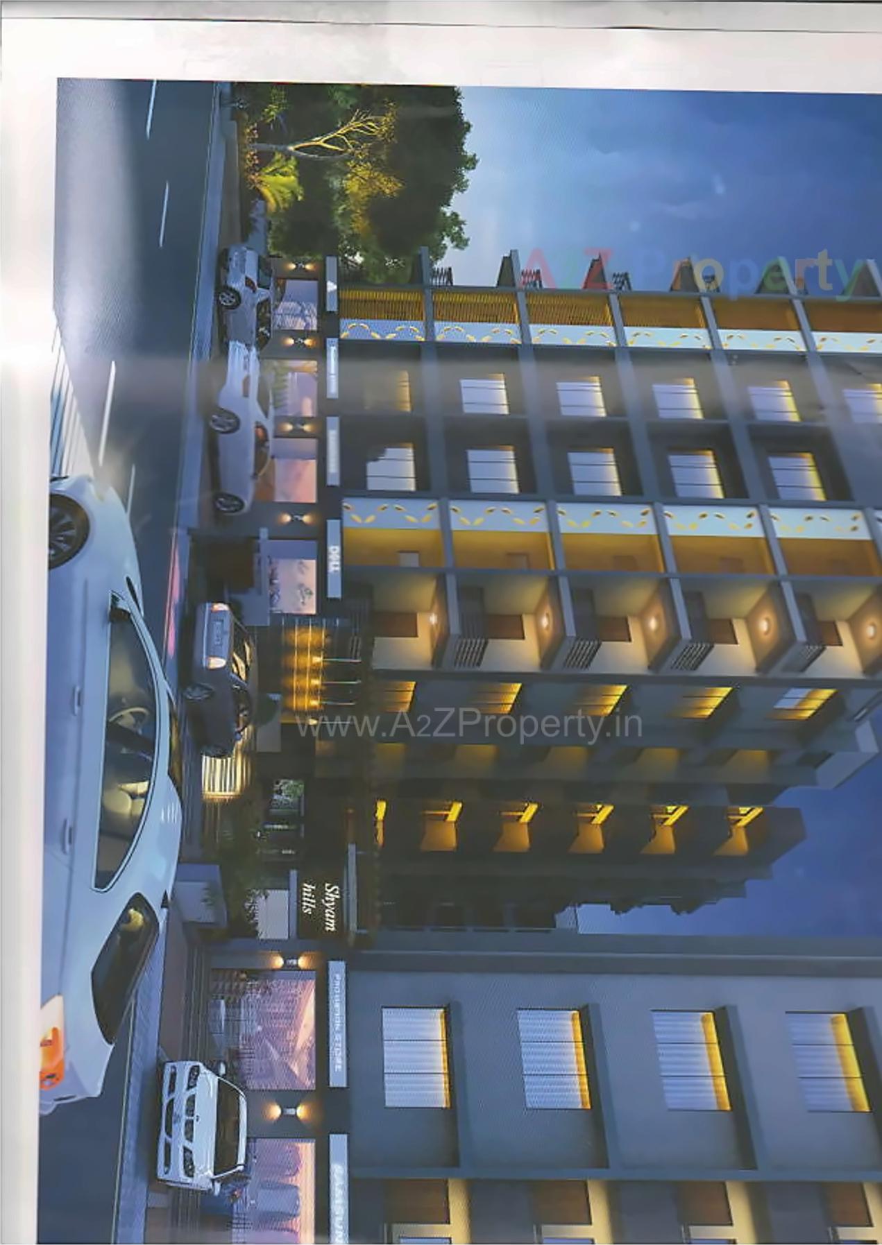 3D Elevation of real estate project Shyam Hill located at Sanand, Ahmedabad, Gujarat