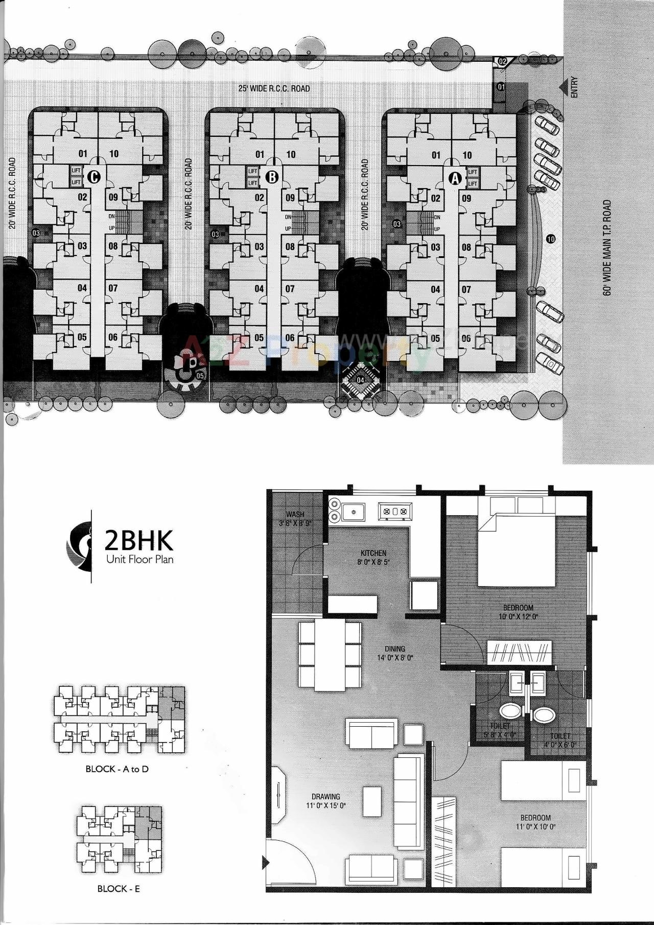 Layout of real estate project Shyam Kutir located at Hanspura, Ahmedabad, Gujarat