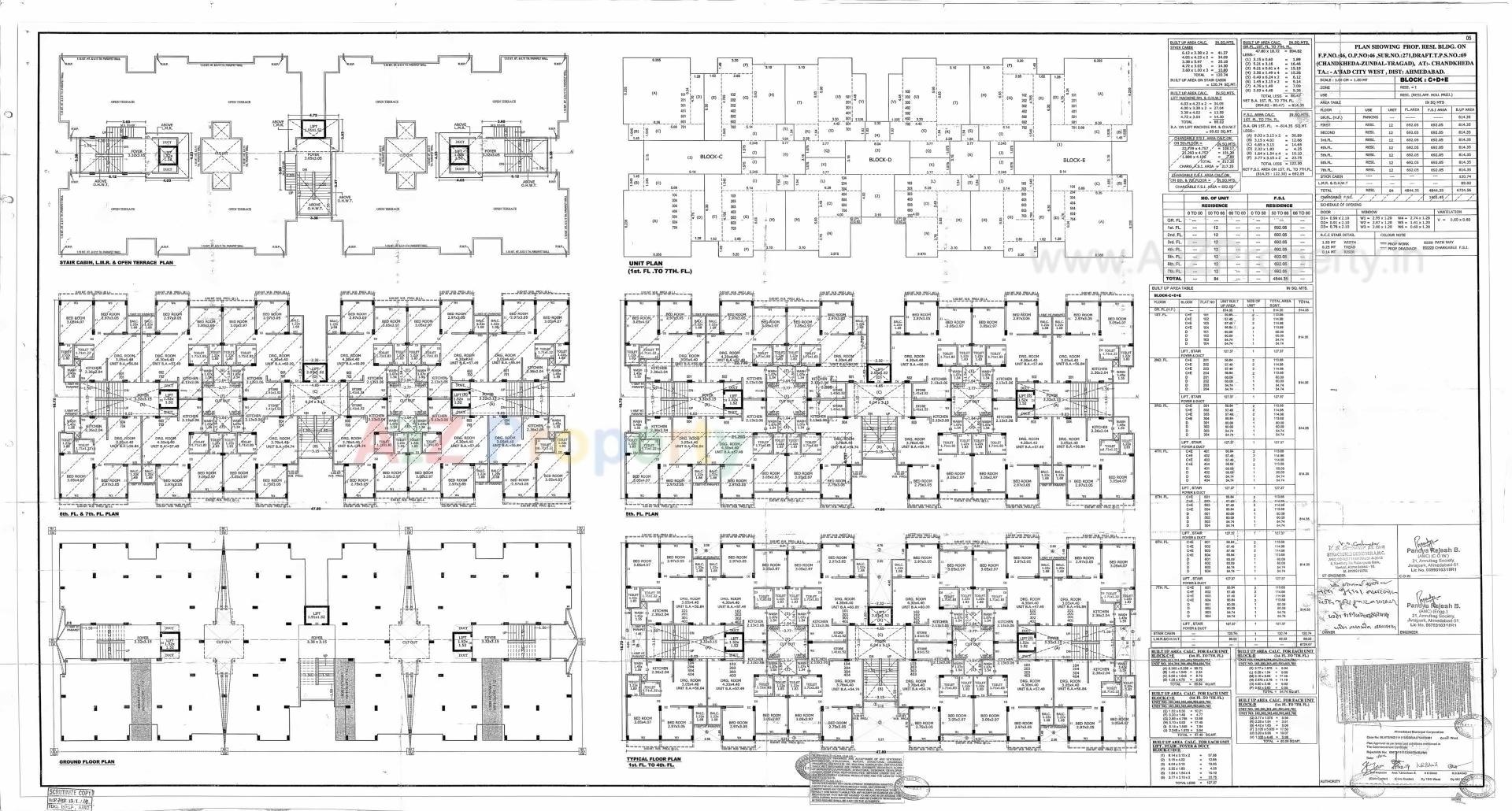 Layout of real estate project Shyam Kutir located at Ahmedabad, Ahmedabad, Gujarat