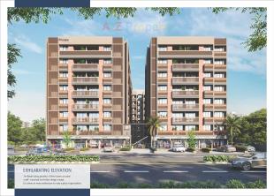 Elevation of real estate project Shyam One40 located at Singarwa, Ahmedabad, Gujarat