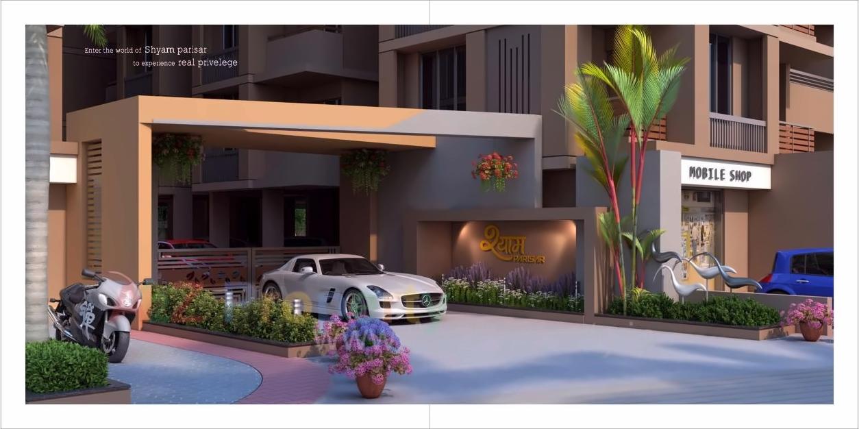 3D Elevation of real estate project Shyam Parisar located at Naroda, Ahmedabad, Gujarat