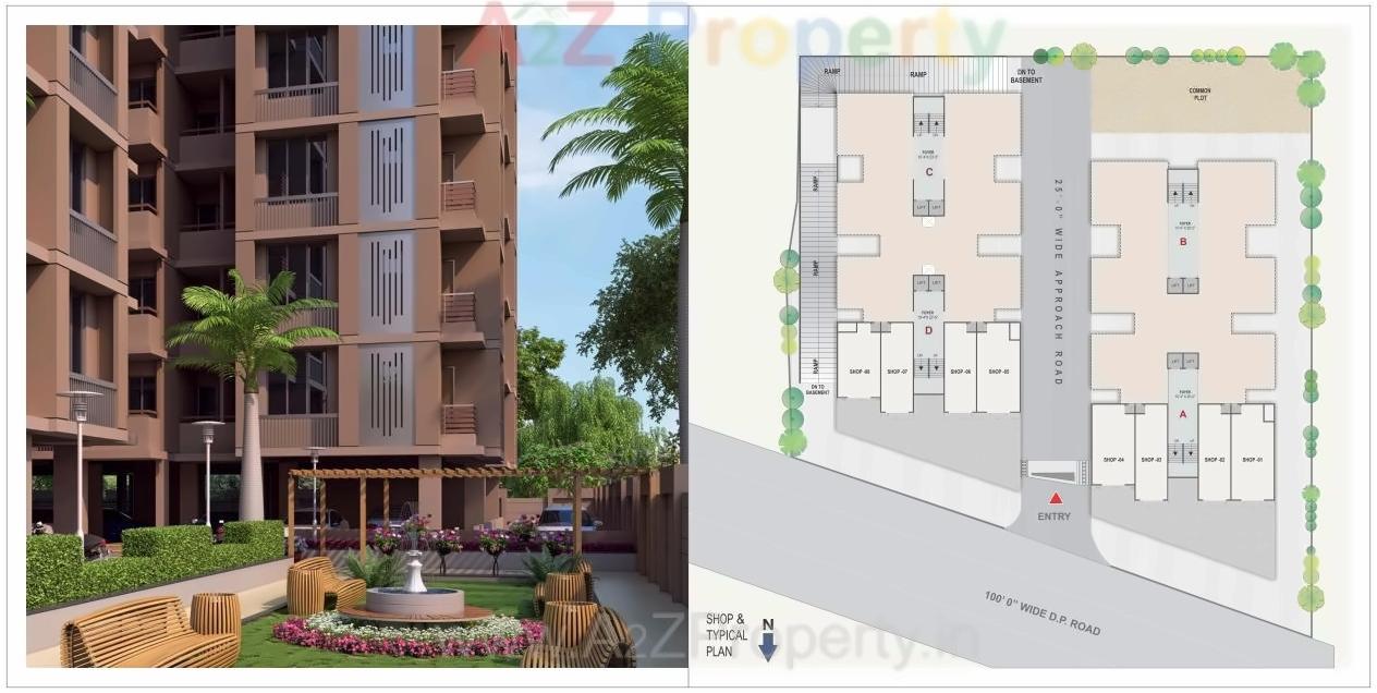 Layout of real estate project Shyam Parisar located at Naroda, Ahmedabad, Gujarat