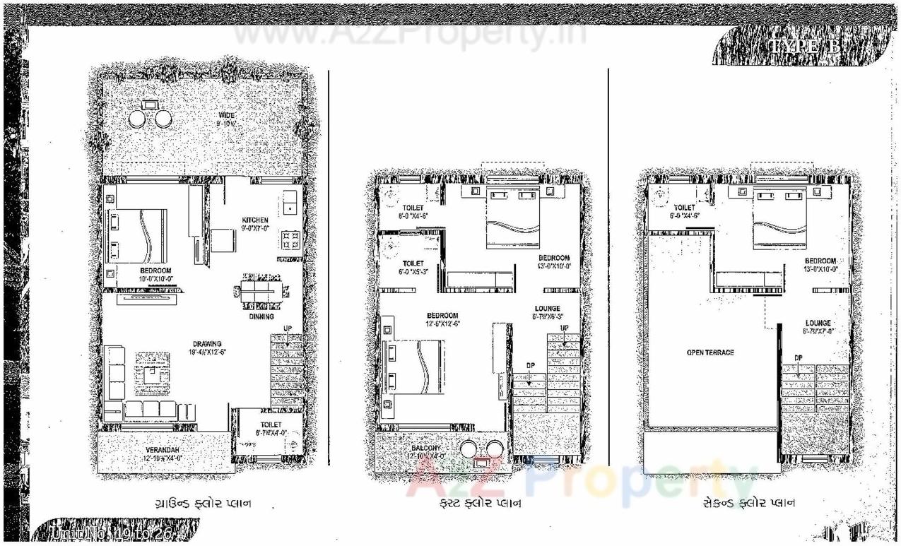 Layout of real estate project Shyam Residency located at Kathwada, Ahmedabad, Gujarat
