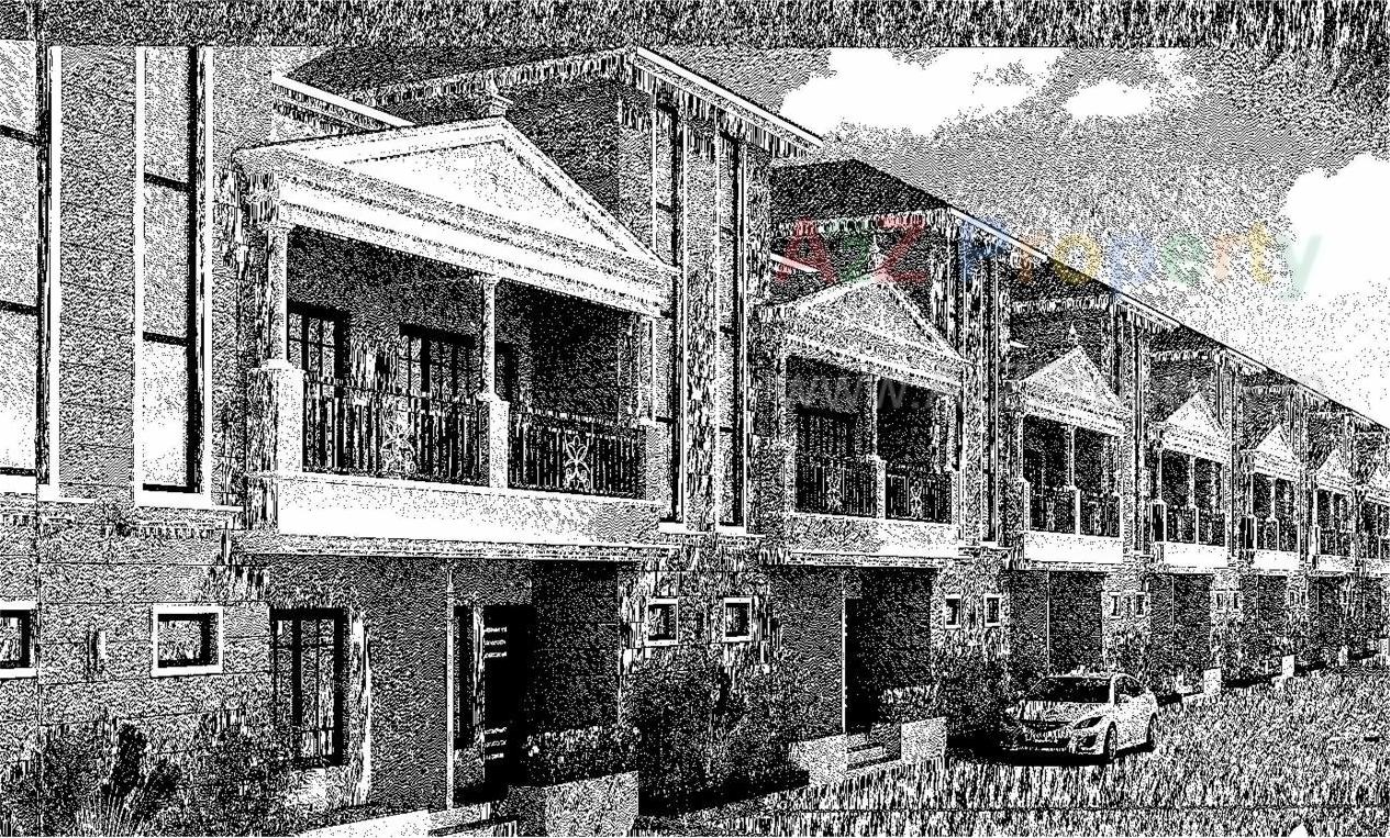 3D Elevation of real estate project Shyam Residency located at Kathwada, Ahmedabad, Gujarat