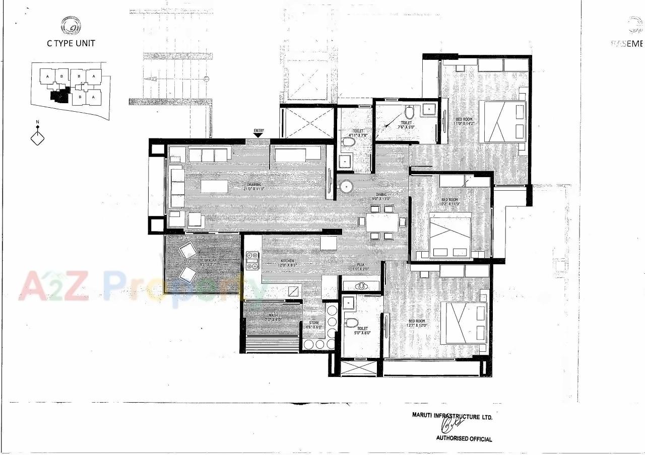Layout of real estate project Shyam Residency located at Vejalpur, Ahmedabad, Gujarat