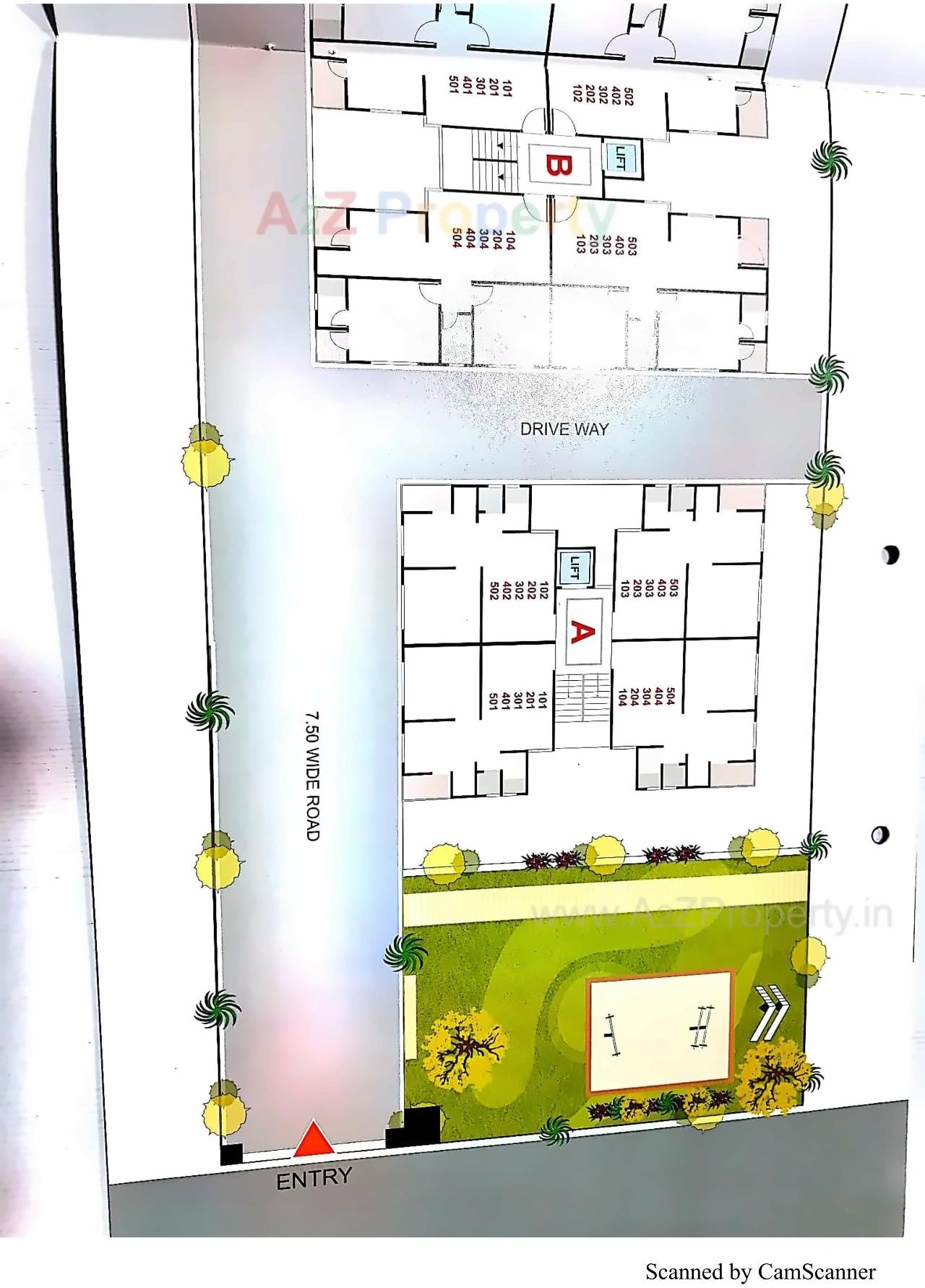 Layout of real estate project Shyam Saundrya located at Nikol, Ahmedabad, Gujarat