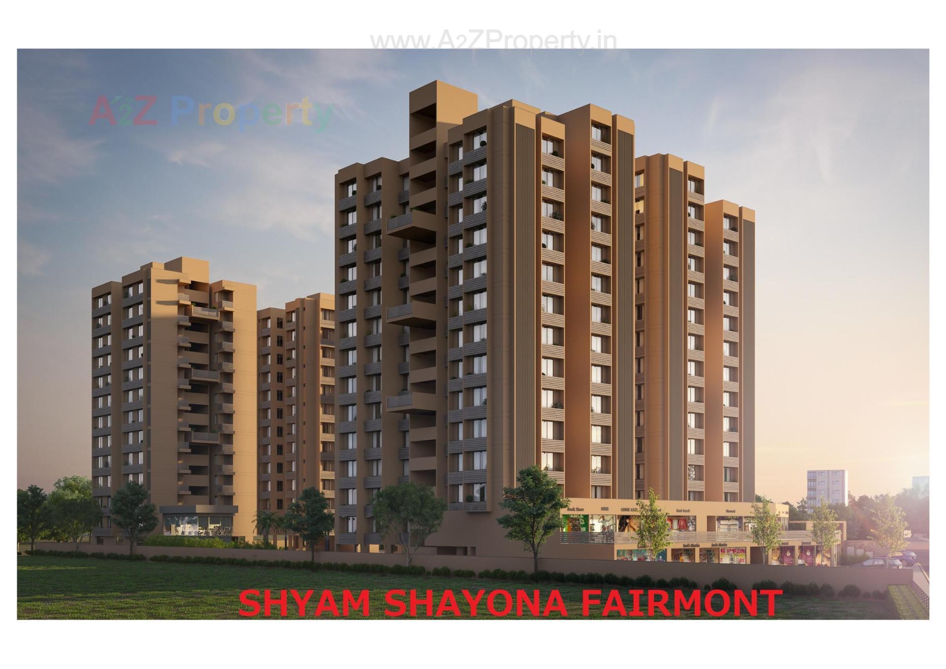 3D Elevation of real estate project Shyam Shayona Fairmont located at Chandlodia, Ahmedabad, Gujarat