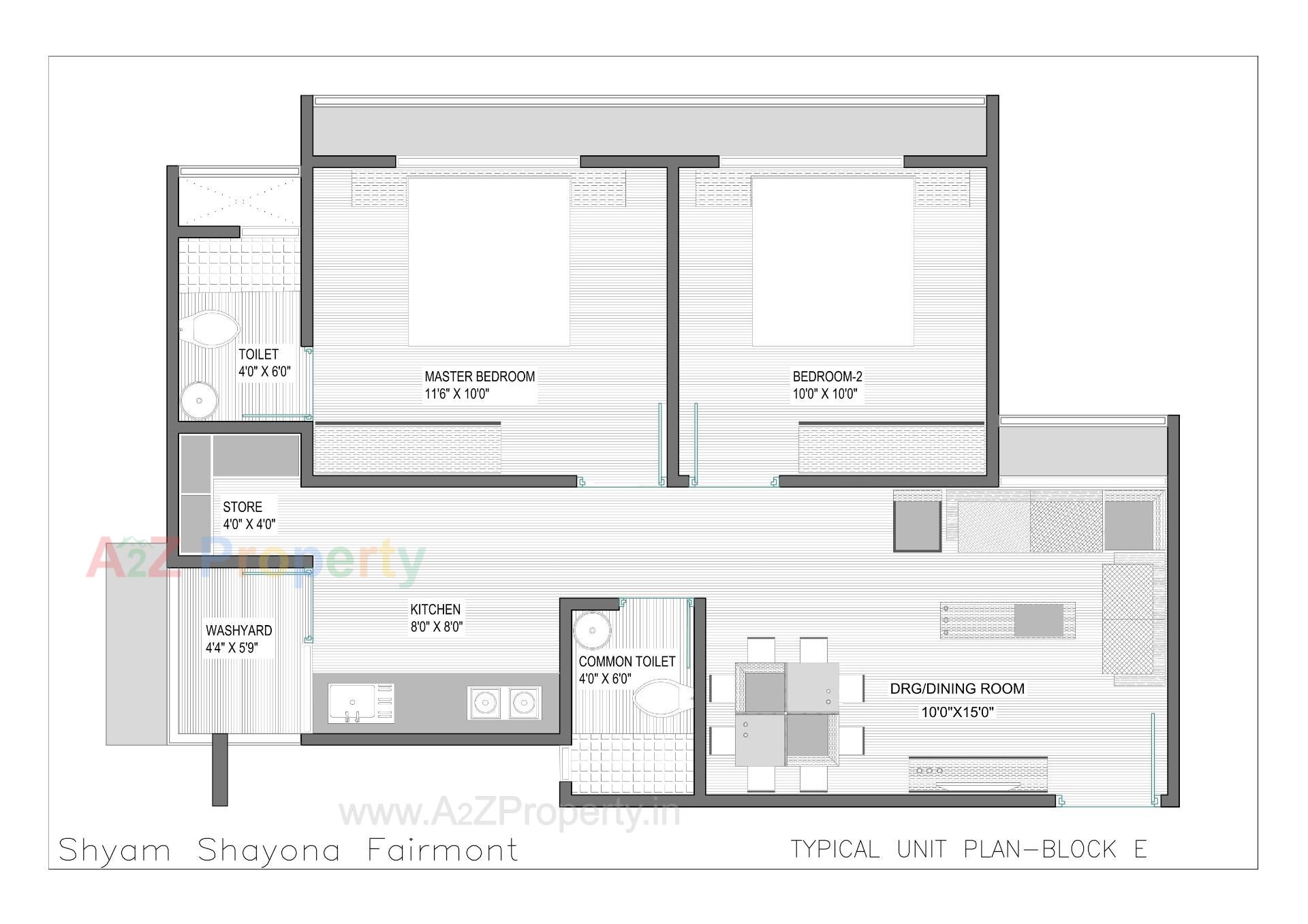 Layout of real estate project Shyam Shayona Fairmont located at Chandlodia, Ahmedabad, Gujarat