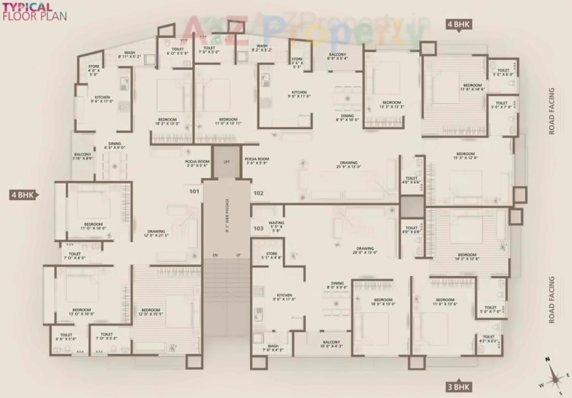 Layout of real estate project Shyam Smruti located at Shekhpur, Ahmedabad, Gujarat