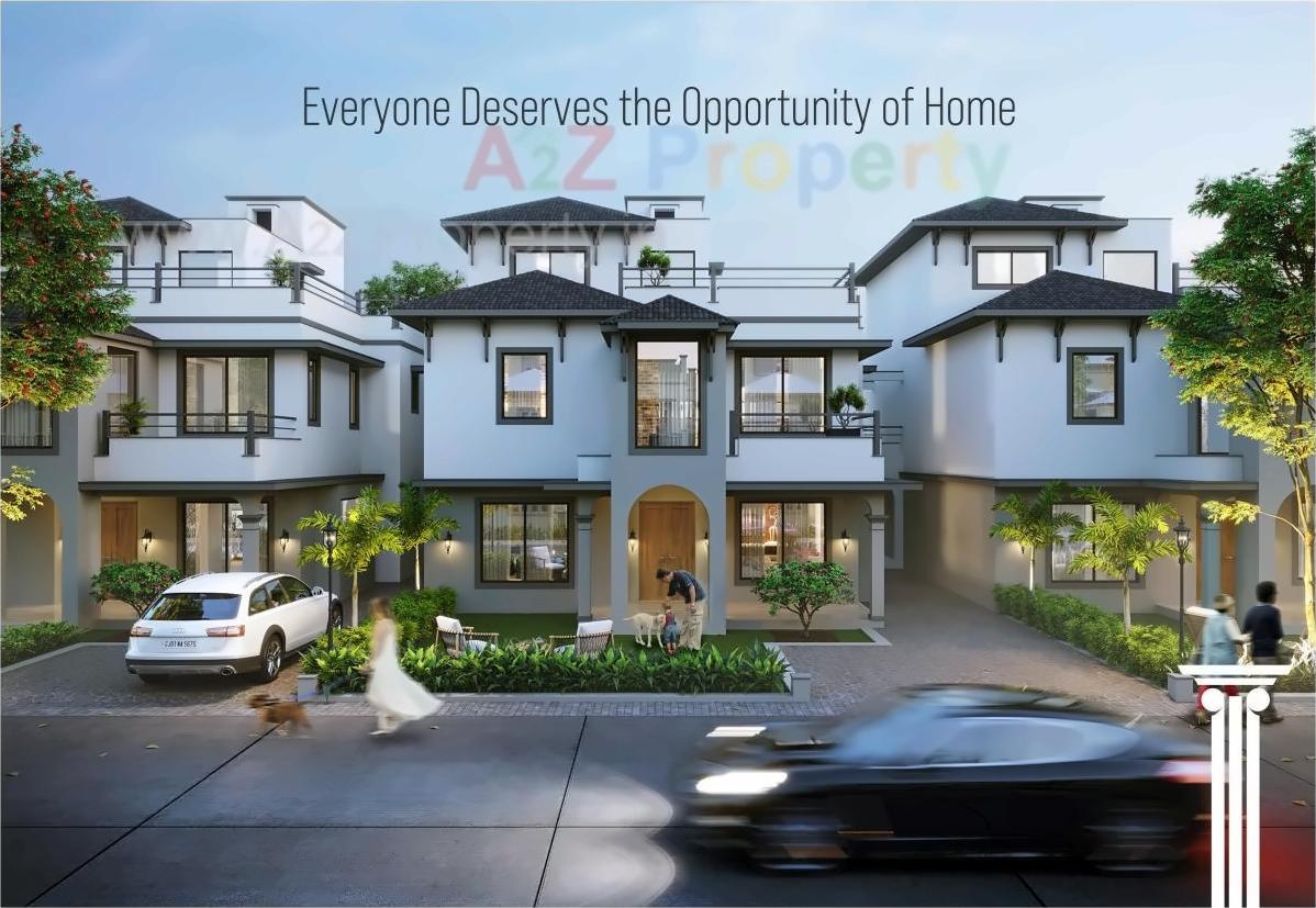 3D Elevation of real estate project Shyam Valencia located at Muthia, Ahmedabad, Gujarat