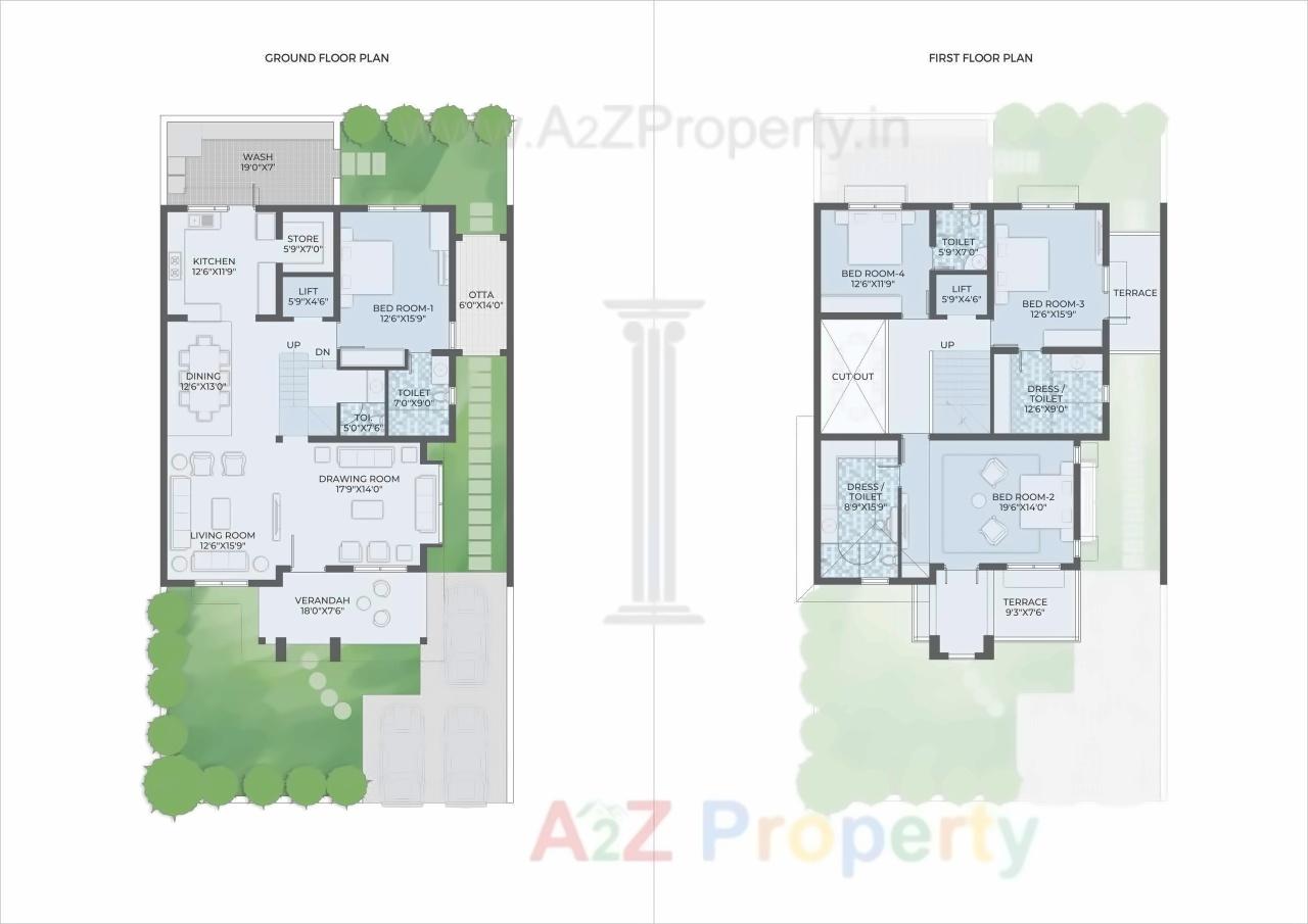 Layout of real estate project Shyam Valencia located at Muthia, Ahmedabad, Gujarat