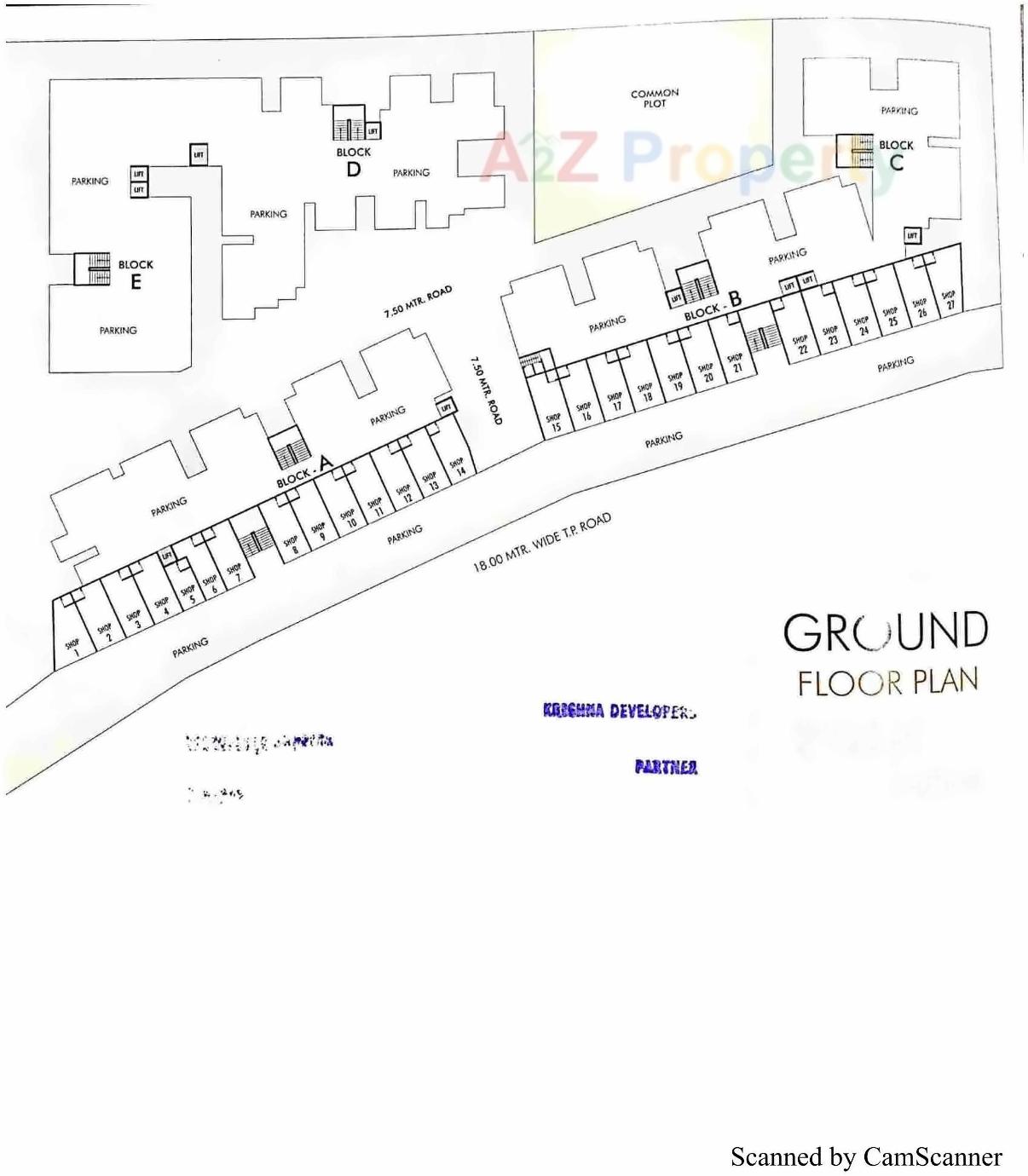 Layout of real estate project Shyam Vihar located at Narol, Ahmedabad, Gujarat