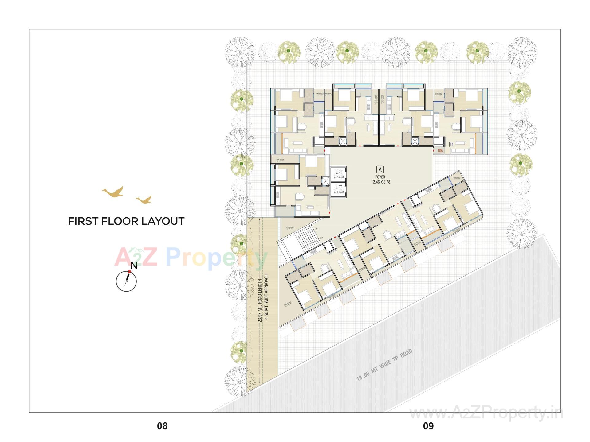 Layout of real estate project Shyam Vihar located at Kathwada, Ahmedabad, Gujarat