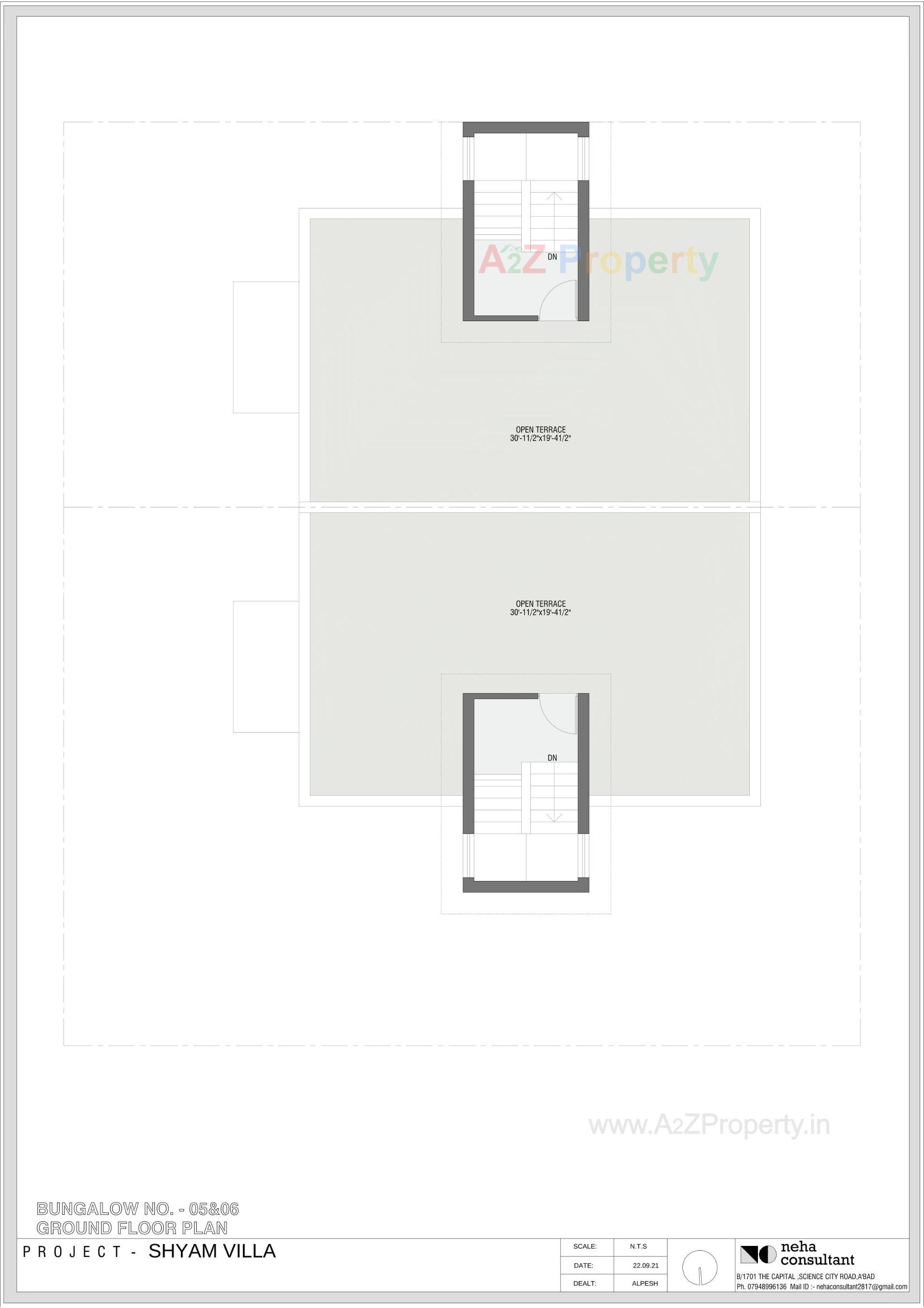 Layout of real estate project Shyam Villa located at Viramgam, Ahmedabad, Gujarat