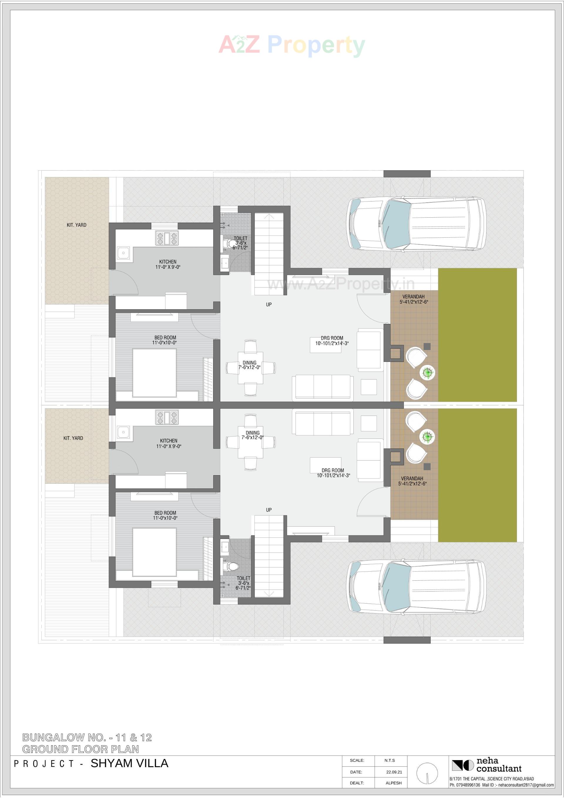 Layout of real estate project Shyam Villa located at Viramgam, Ahmedabad, Gujarat