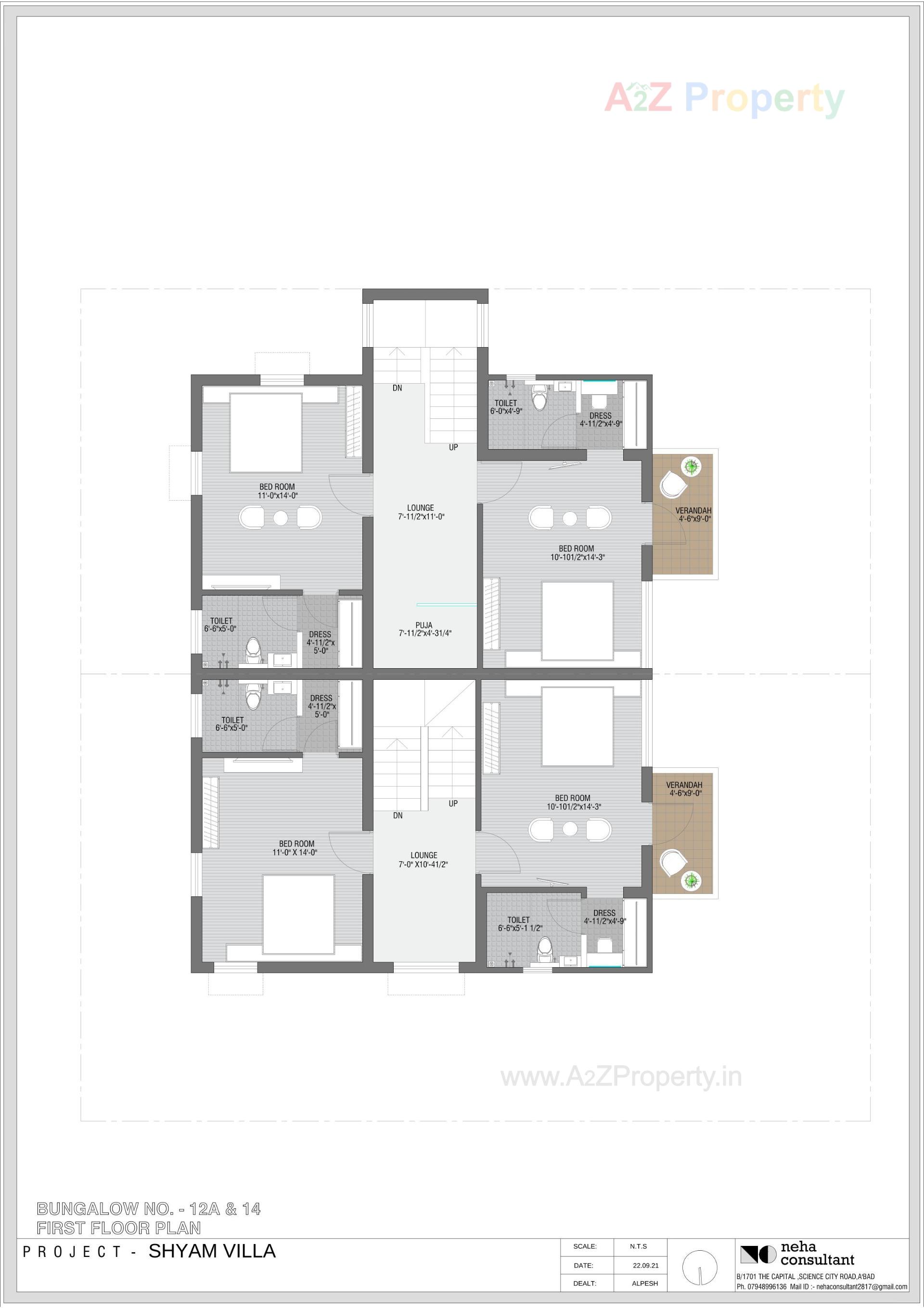 Layout of real estate project Shyam Villa located at Viramgam, Ahmedabad, Gujarat