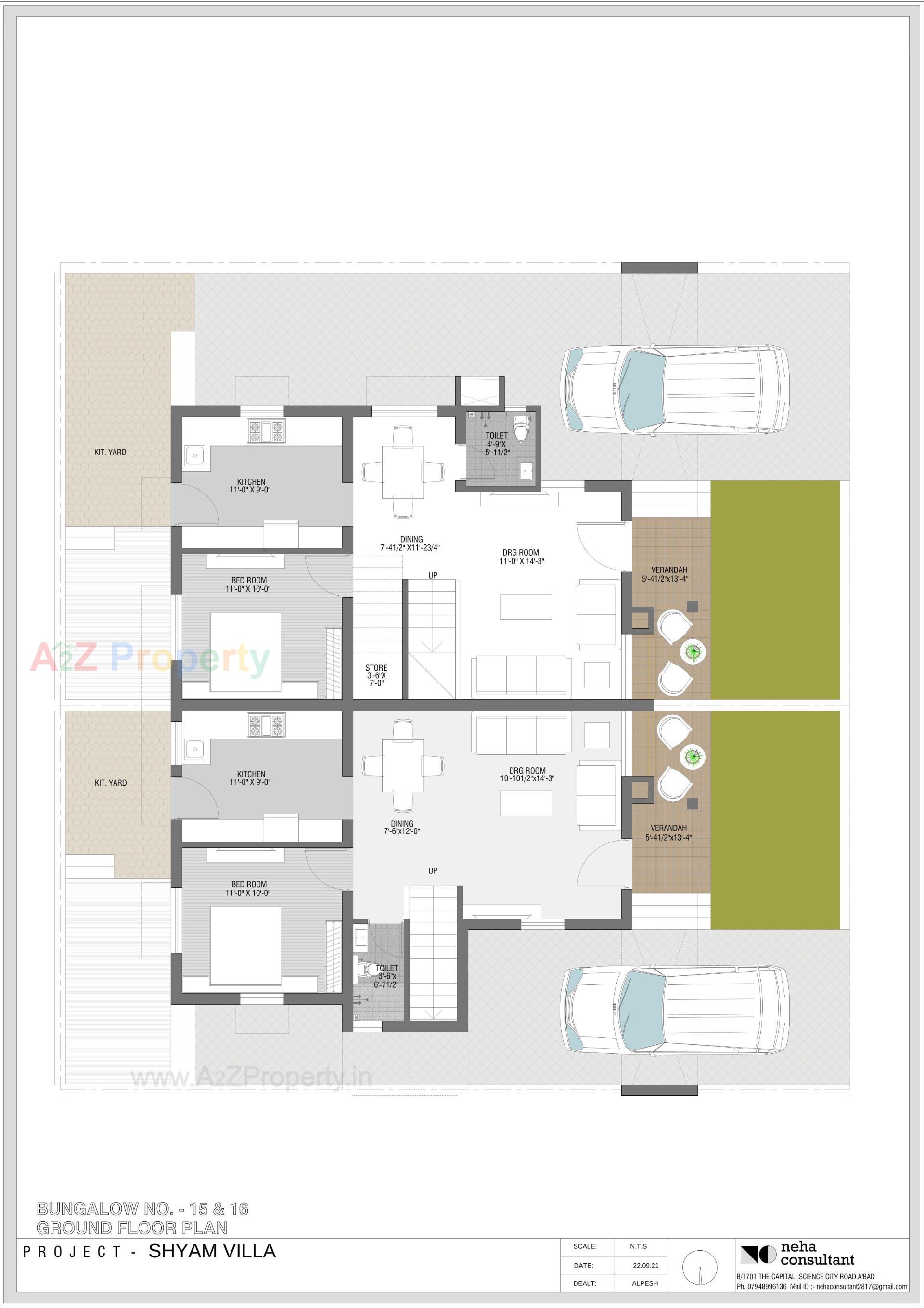 Layout of real estate project Shyam Villa located at Viramgam, Ahmedabad, Gujarat