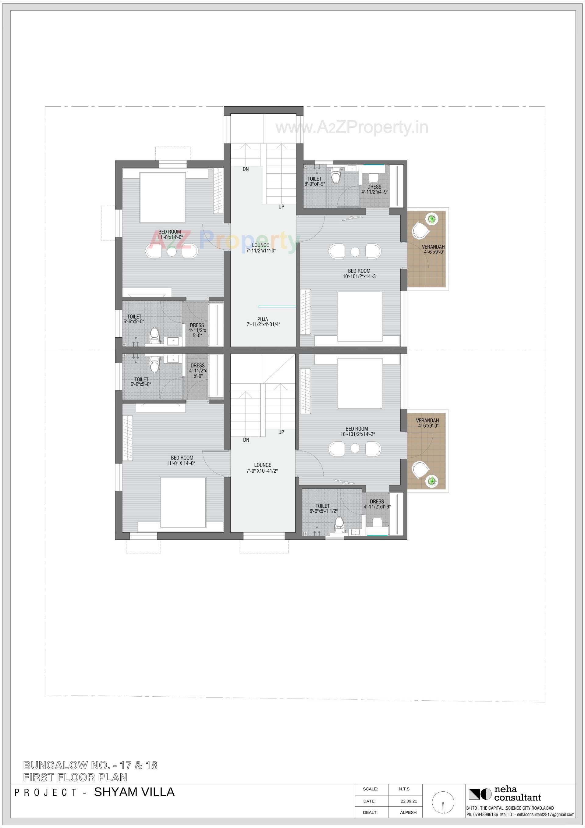 Layout of real estate project Shyam Villa located at Viramgam, Ahmedabad, Gujarat