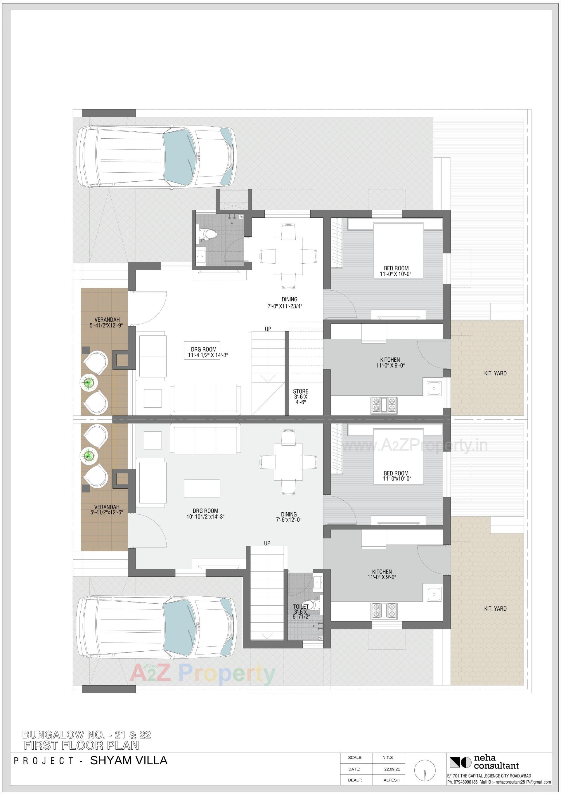 Layout of real estate project Shyam Villa located at Viramgam, Ahmedabad, Gujarat